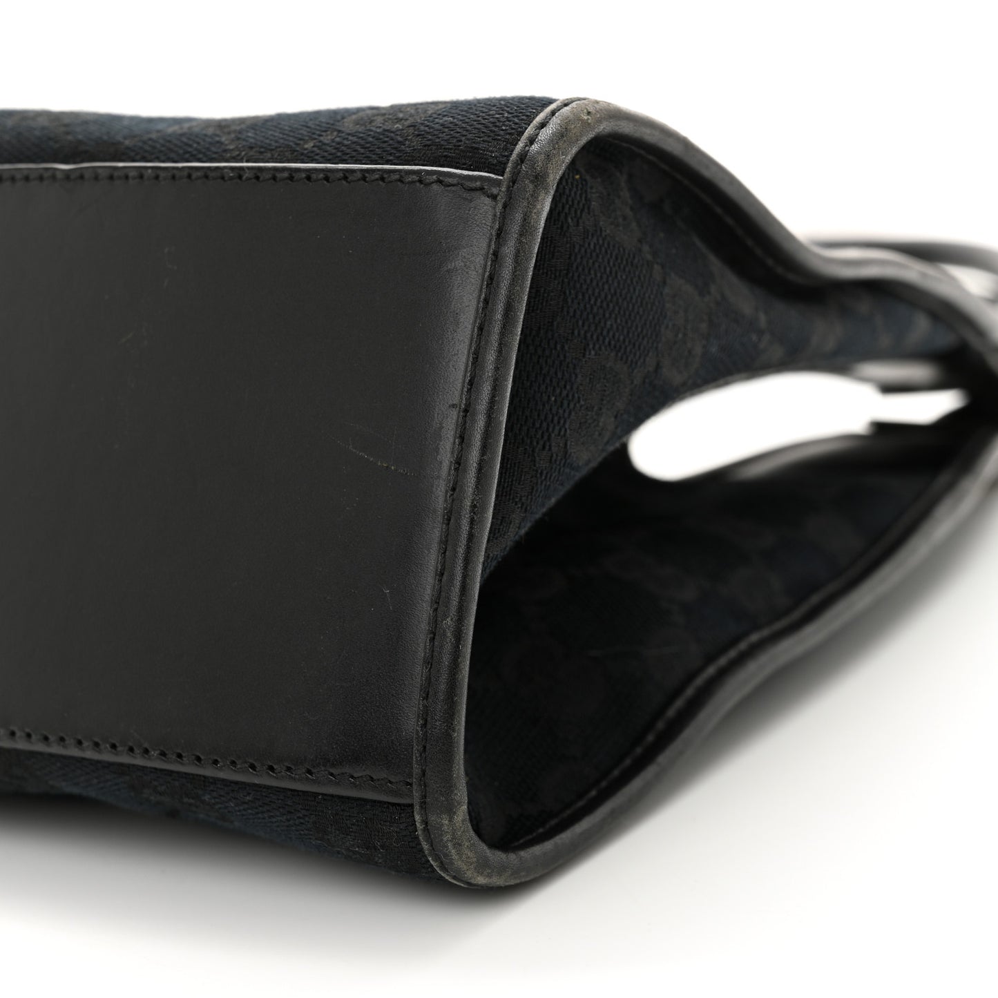 Monogram Bardot Shoulder Bag Black