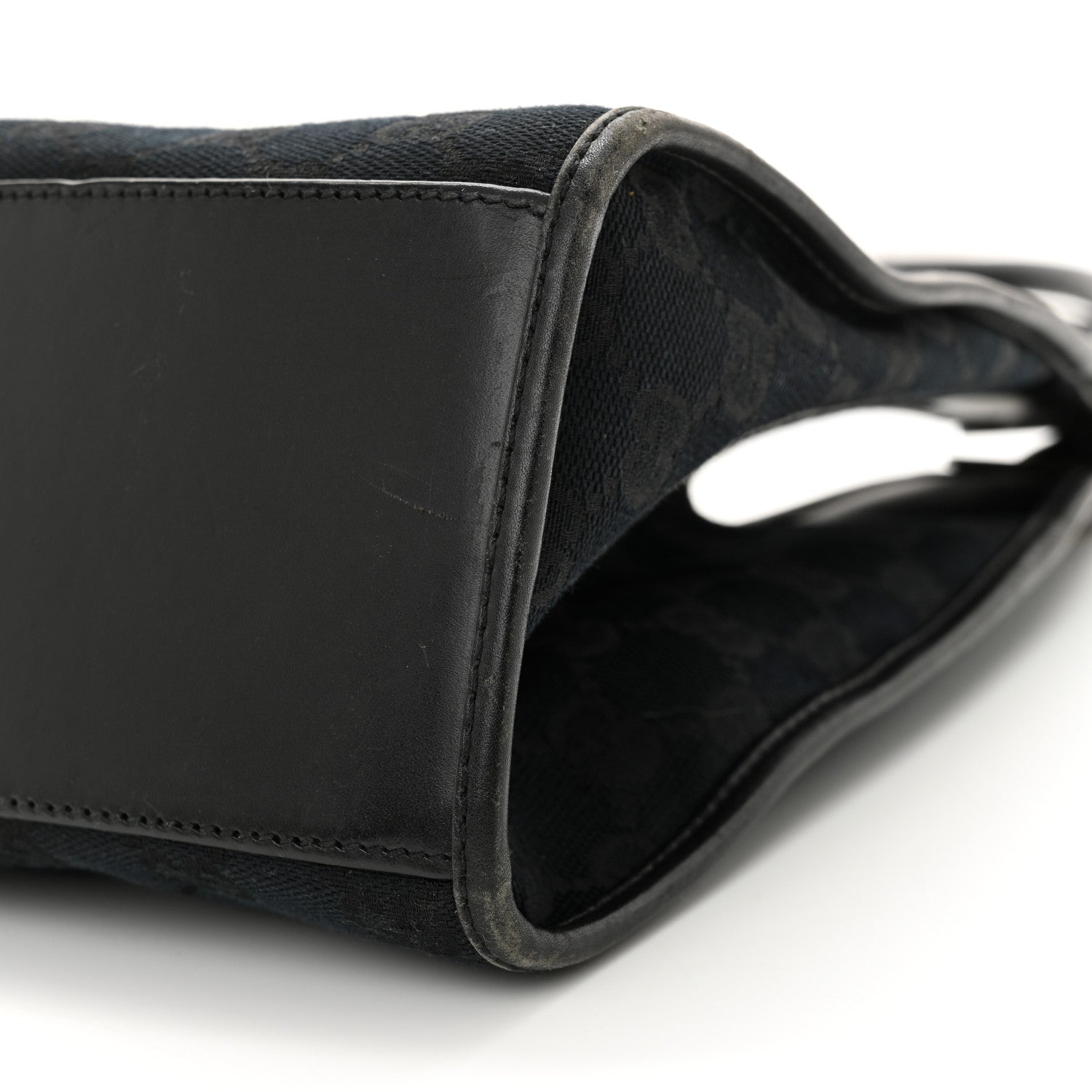 Gucci Monogram Bardot Shoulder Bag Black 10 of 13