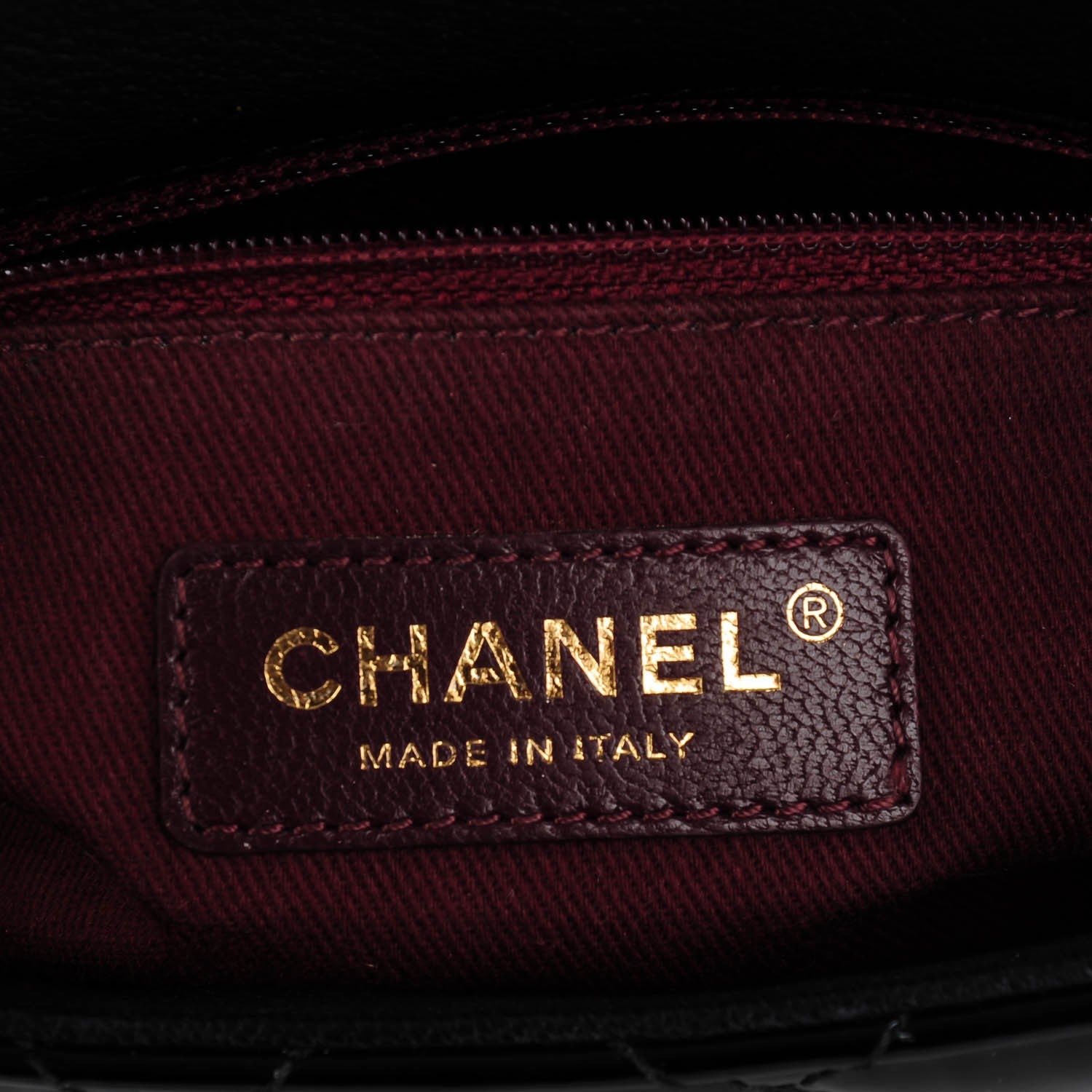 Chanel Patent Goatskin Quilted Medium CC Eyelet Flap Black 6 of 8