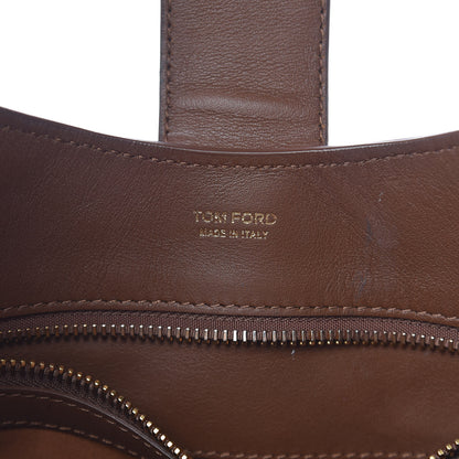 Tom Ford Suede Calfskin Tara Hobo Wood 6 of 11