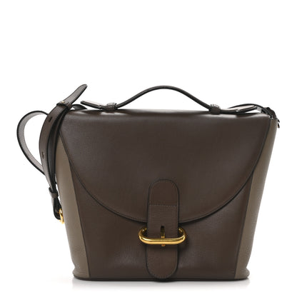Delvaux Grained Calfskin Top Handle Crossbody Bag Brown 1 of 9