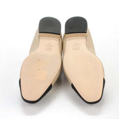 Chanel Metallic Lambskin Cap Toe Ballerina Flats 38 Gold Black 5 of 7