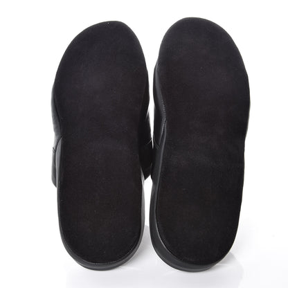 Louis Vuitton X SUPREME Lambskin Mens Hugh Slippers 6 Black 5 of 10