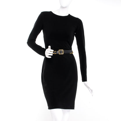 Chanel Lambskin Chain Belt 95 38 Black Gold 2 of 6