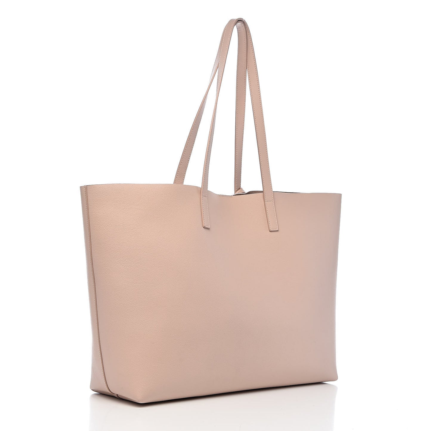 Calfskin Large Shopping Tote Pale Blush