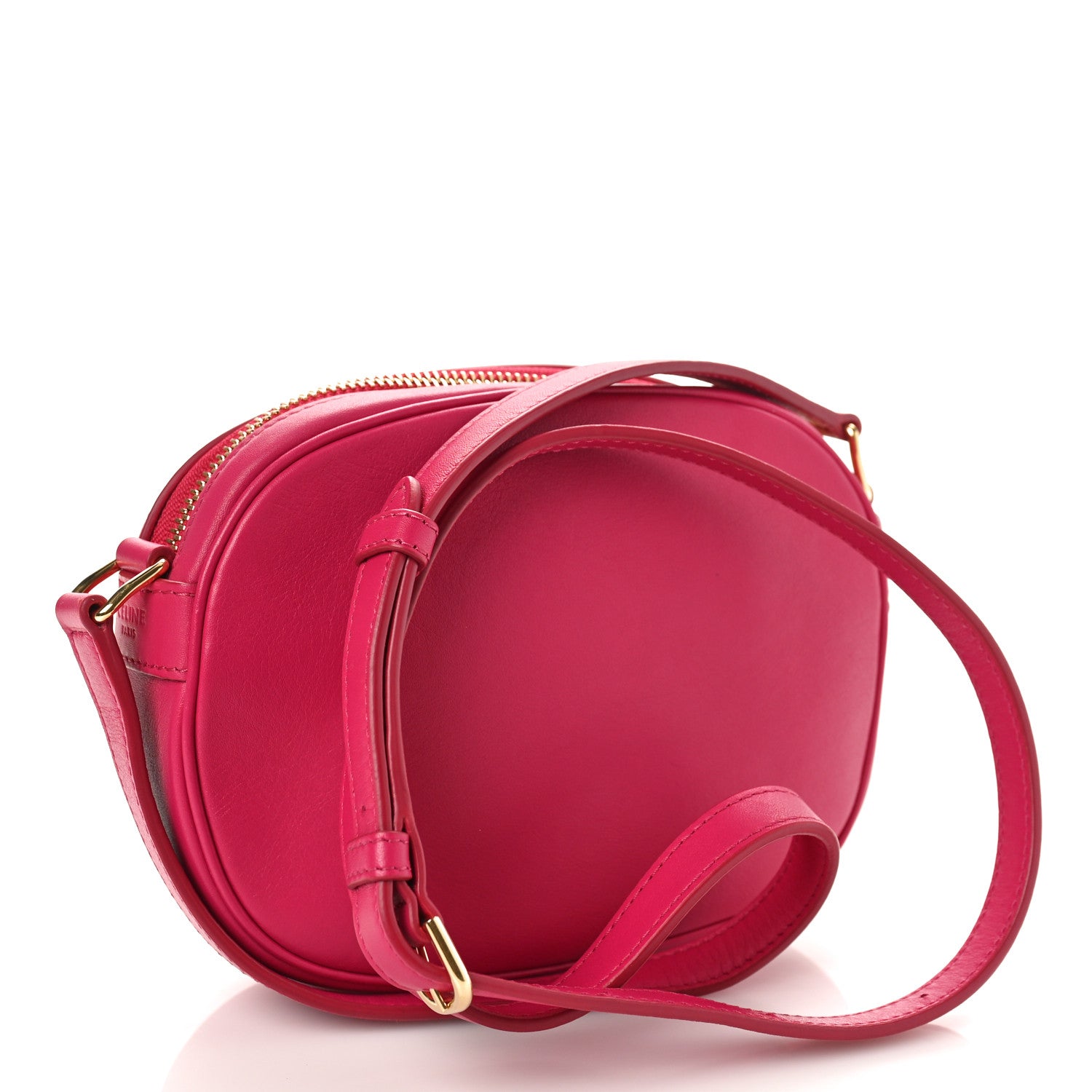 Celine Calfskin Quilted Small C Charm Bag Pink 3 of 8