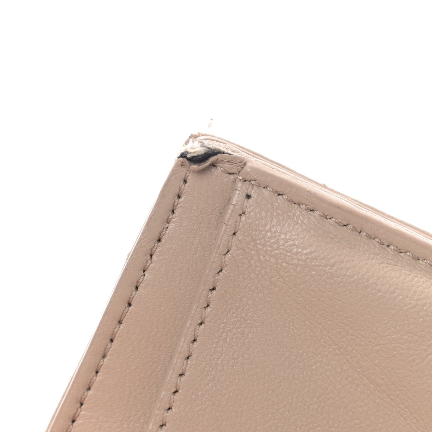 Lambskin Y Quilted Monogram Loulou Tiny Wallet Nude Powder