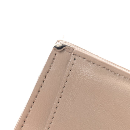 Saint Laurent Lambskin Y Quilted Monogram Loulou Tiny Wallet Nude Powder 5 of 5