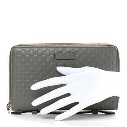 Gucci Microguccissima Zip Around Top Handle Travel Wallet Loess 2 of 13