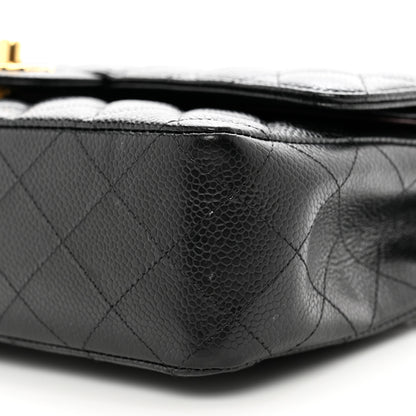 Chanel Caviar Quilted Medium Double Flap Black 9 of 9