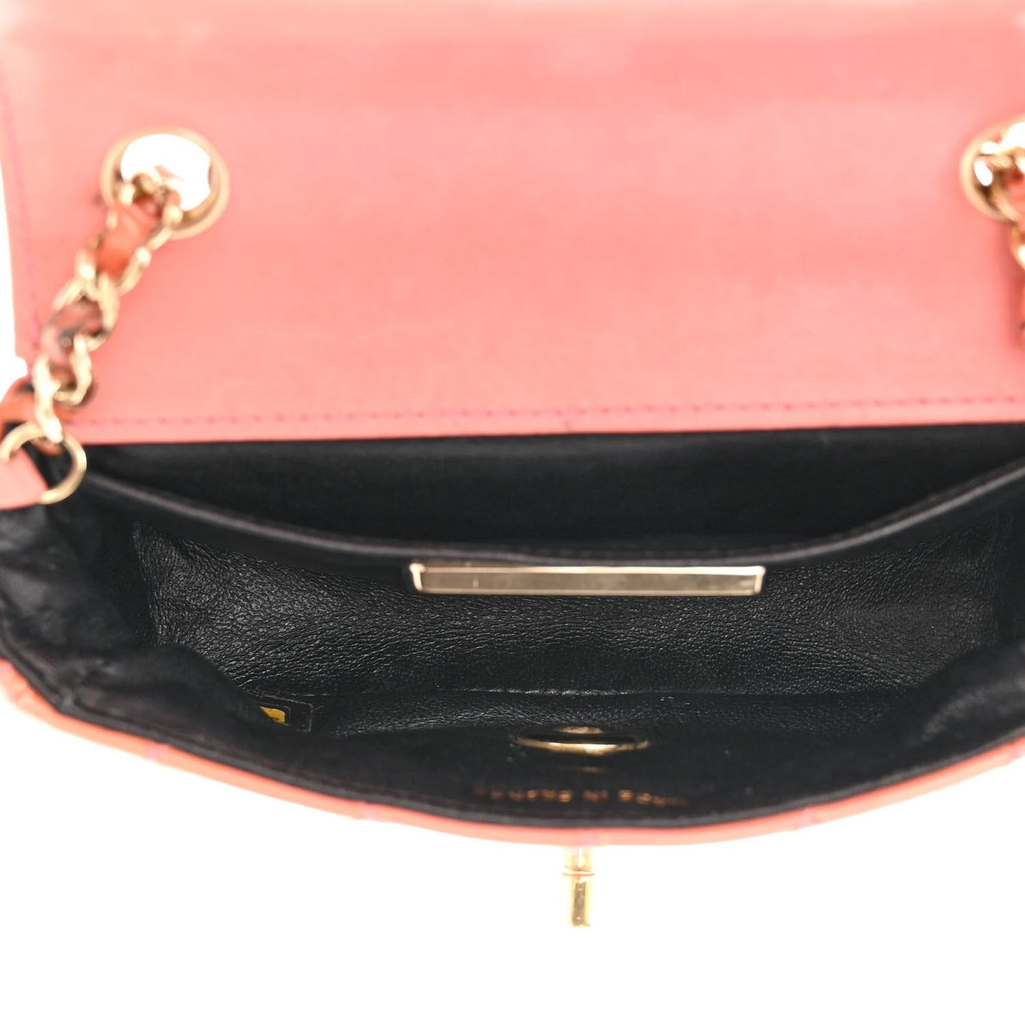 Patent Quilted Ginza 5th Anniversary Extra Mini Rectangular Flap Pink