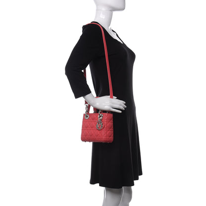 Christian Dior Lambskin Cannage Mini Lady Dior Pink 2 of 15