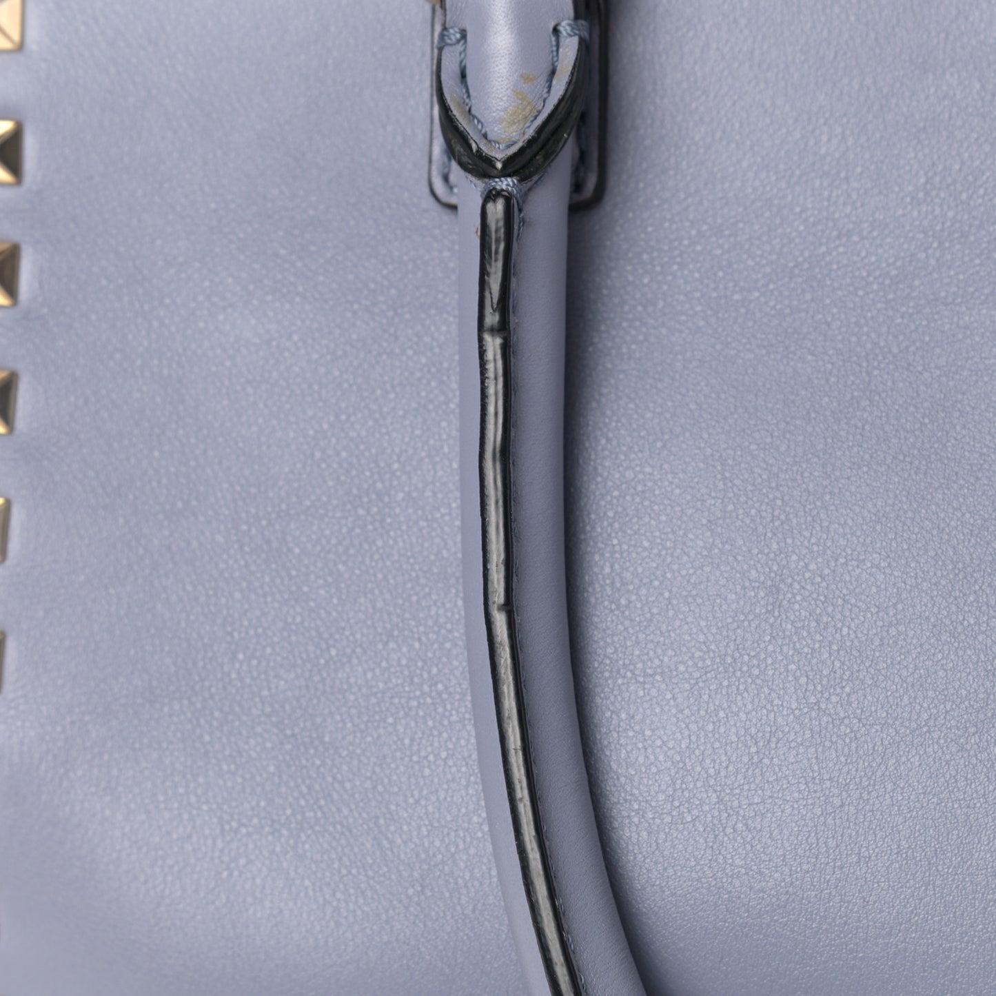Vitello Rockstud Double Handle Tote London Stone