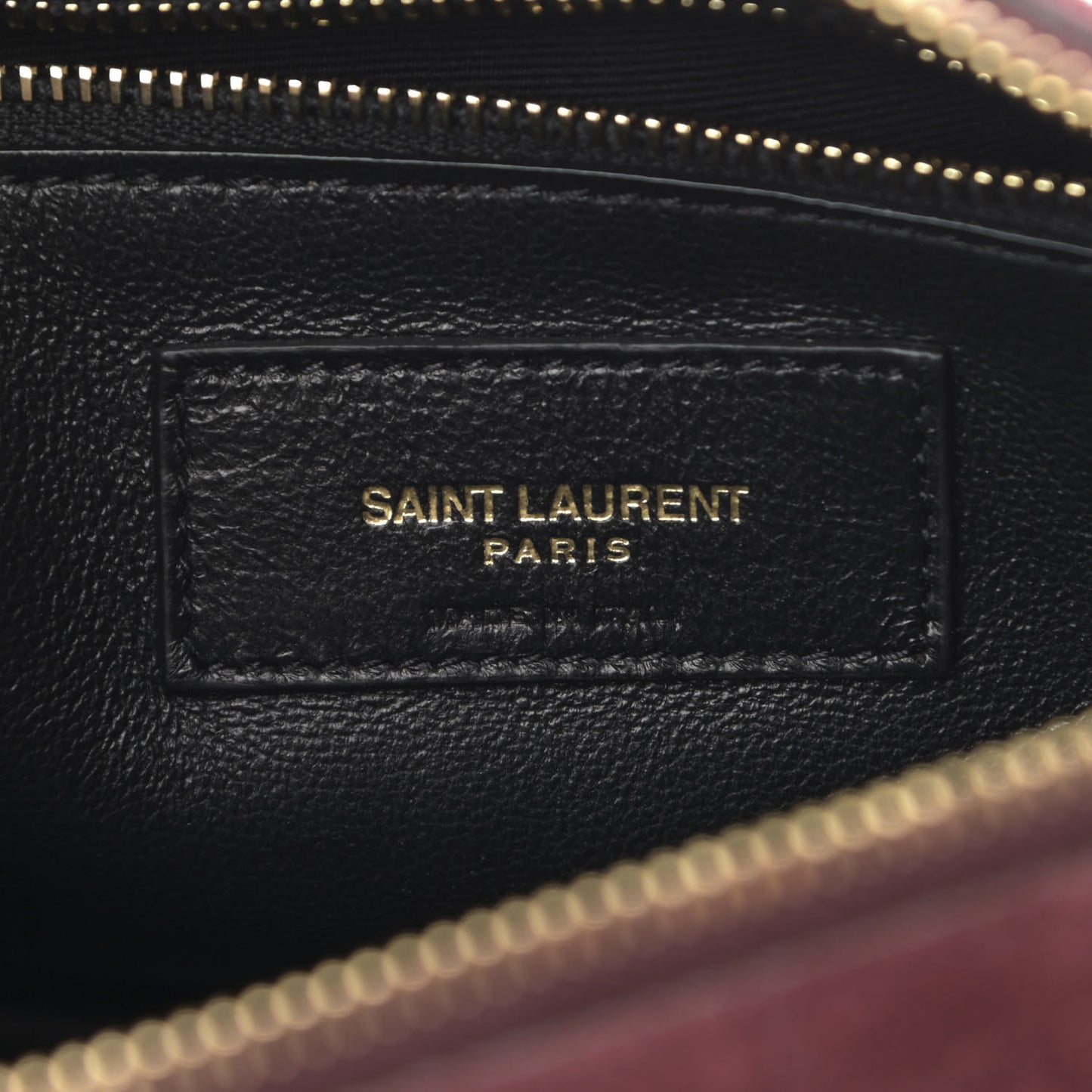 Suede All-Over Monogram Crossbody Burgundy
