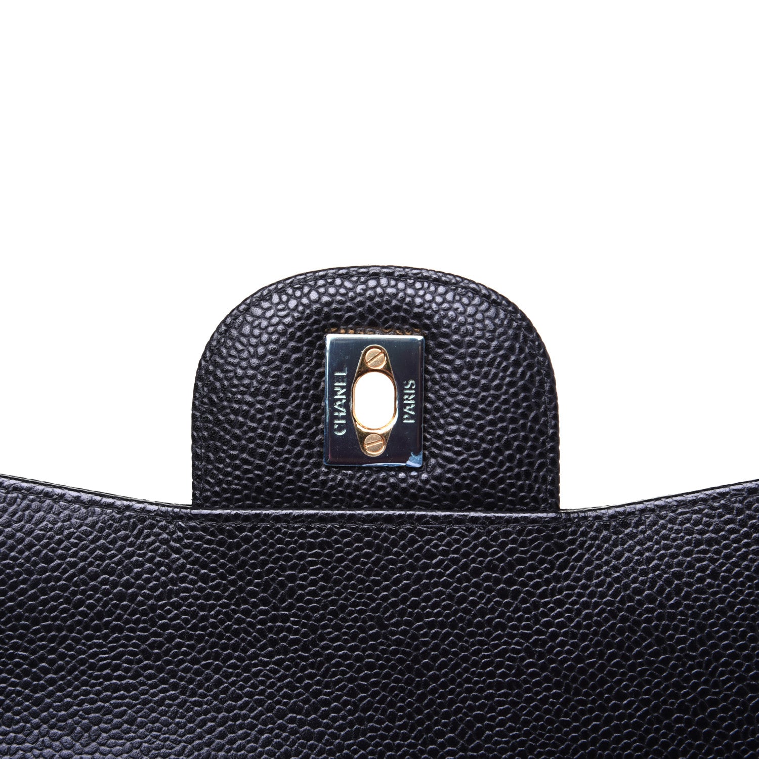 Chanel Caviar Quilted Jumbo Double Flap Black 13 of 17