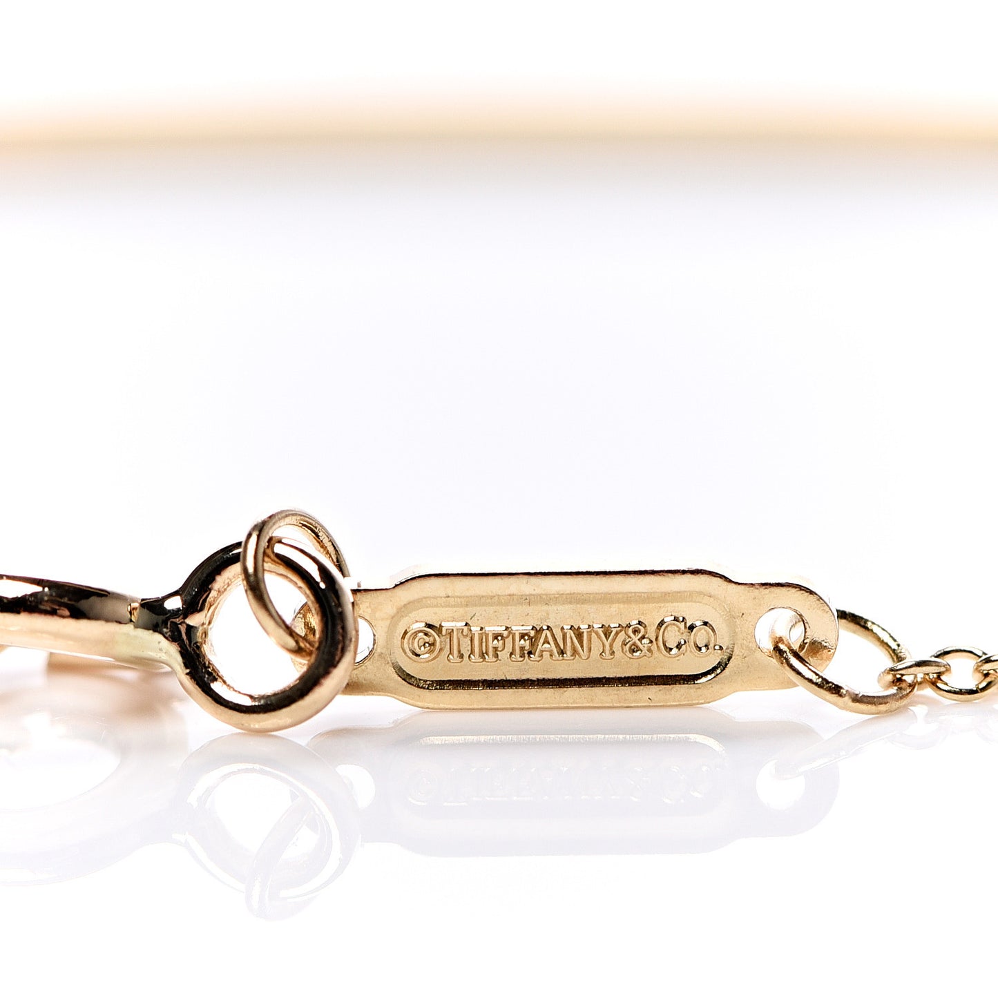 18K Yellow Gold Large T Smile Pendant Necklace