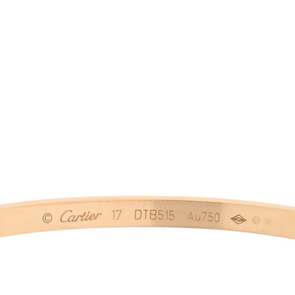 Cartier 18K Yellow Gold Diamond Small LOVE Paved Bracelet 17 3 of 5