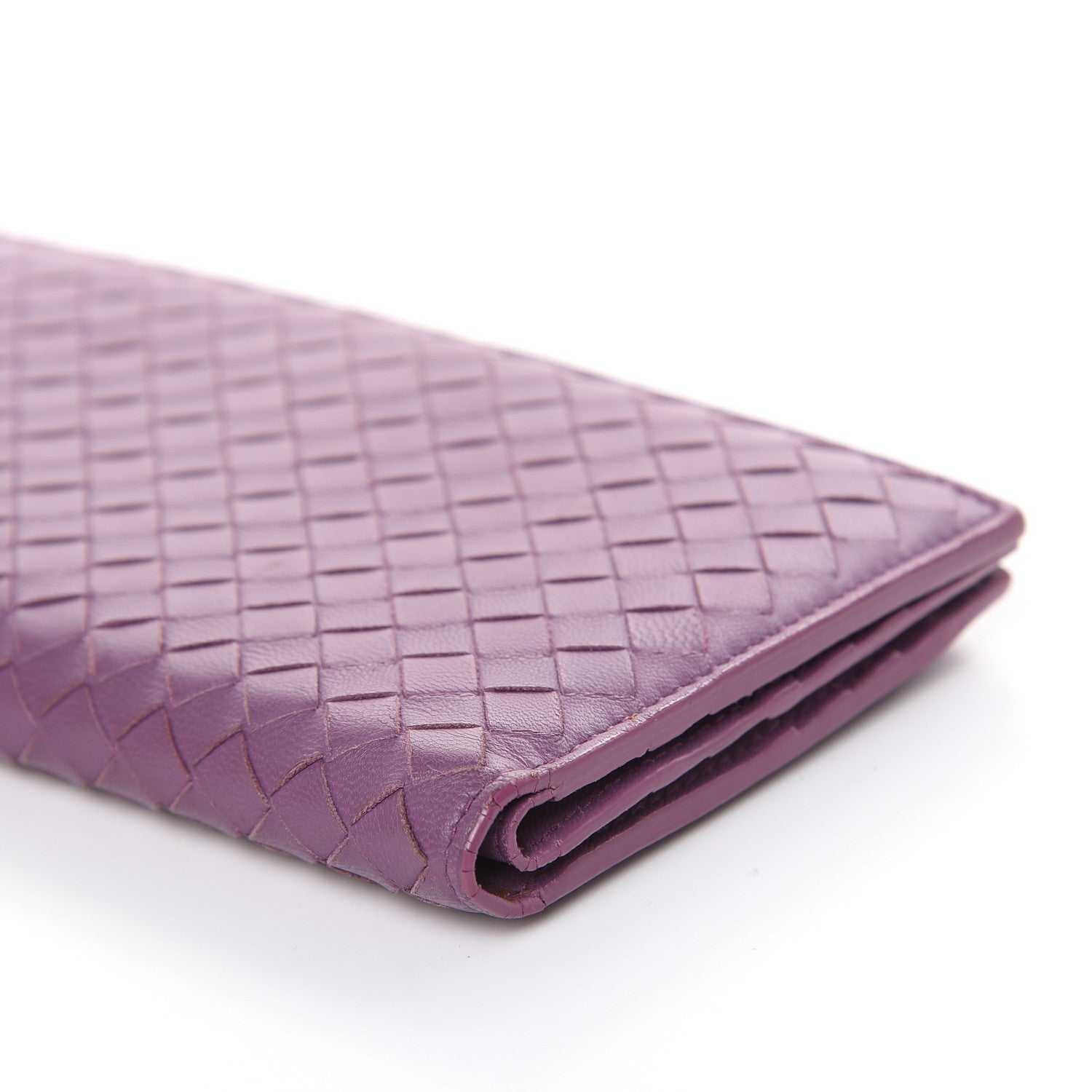 Bottega Veneta Nappa Intrecciato Flap Wallet Purple 9 of 12