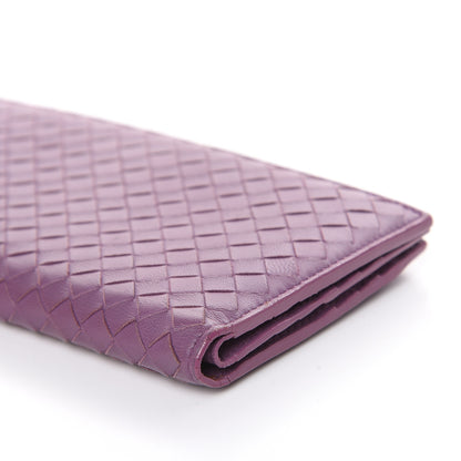 Bottega Veneta Nappa Intrecciato Flap Wallet Purple 9 of 12