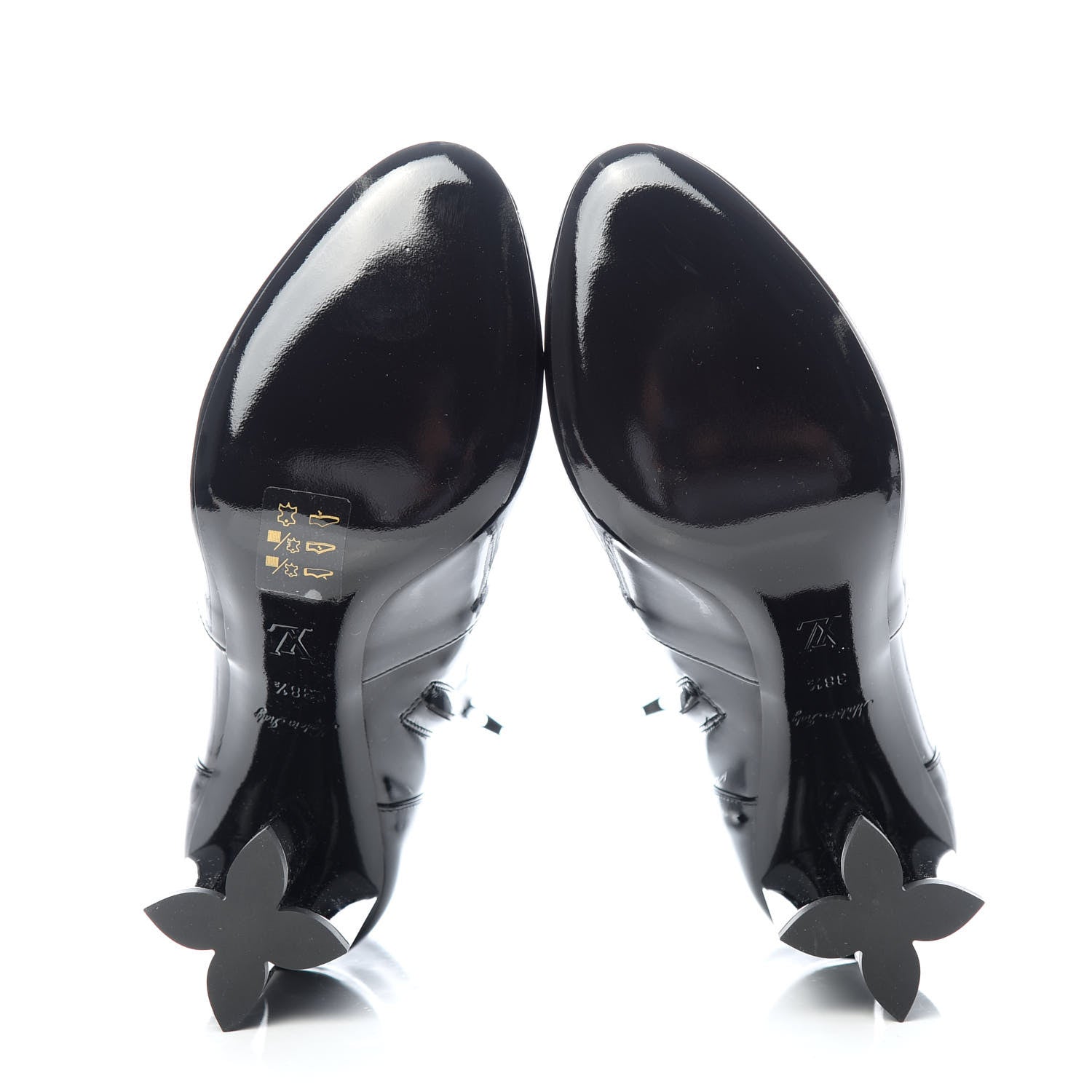 Louis Vuitton Patent Silhouette Ankle Boots 38.5 Black 6 of 11