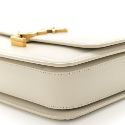 Saint Laurent Box Calfskin Monogram Medium Solferino Satchel Crema Soft 10 of 11