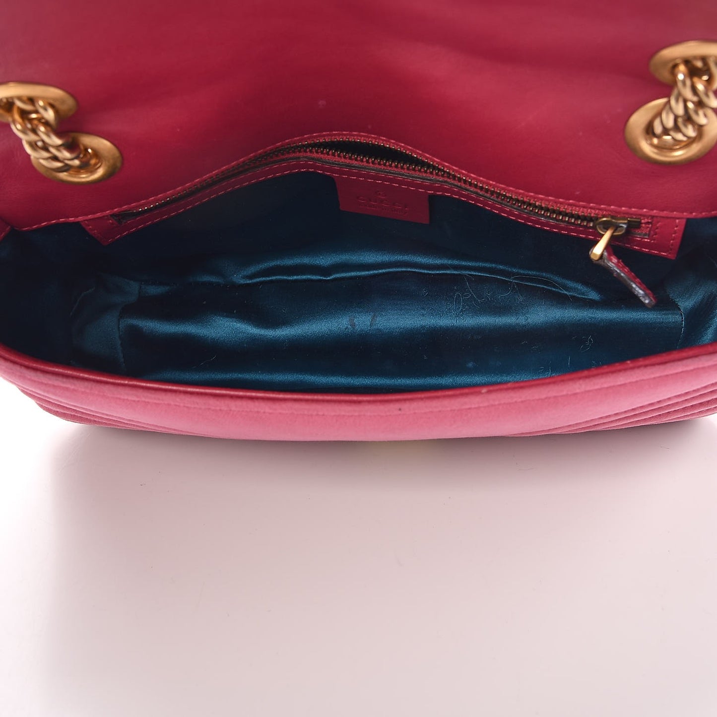 Velvet Matelasse Small GG Marmont Shoulder Bag Light Raspberry Rose