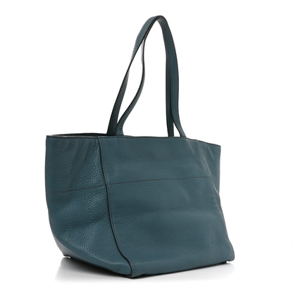 Prada Vitello Daino Shopping Tote Marine 3 of 9