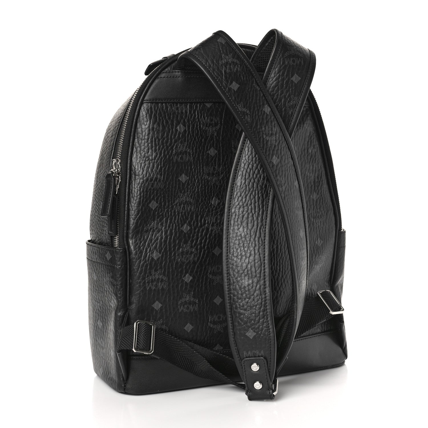 MCM Visetos Medium Stark Backpack Black 3 of 8