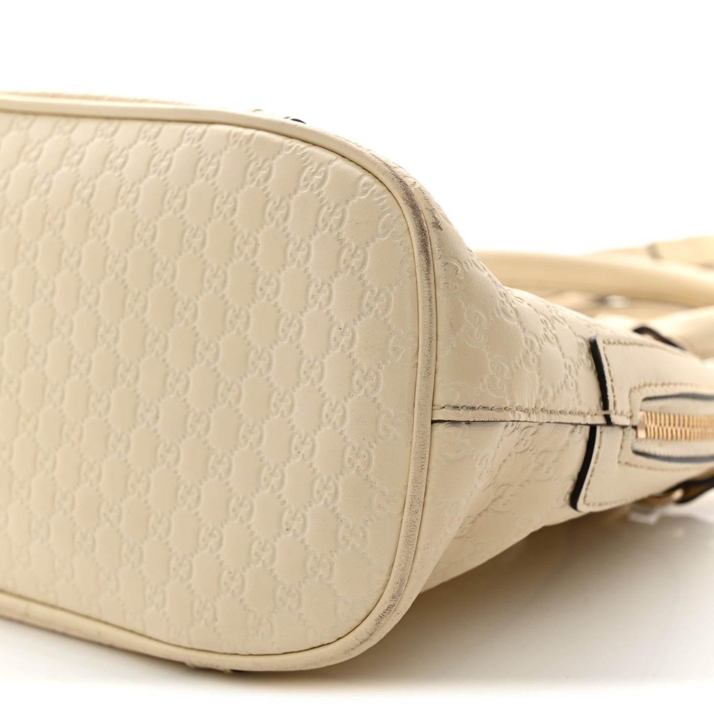 Soft Microguccissima Mini Dome Bag Ivoire