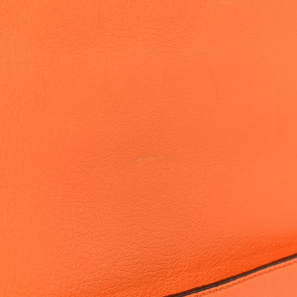 MCM Visetos Calfskin Zip Pouch Cognac Orange 9 of 10