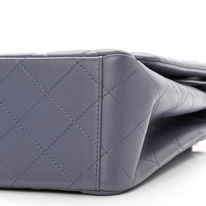 Chanel Lambskin Quilted Maxi Double Flap Purple 9 of 12