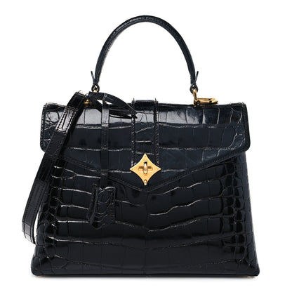 Louis Vuitton Alligator Rose Des Vents PM Black 1 of 7
