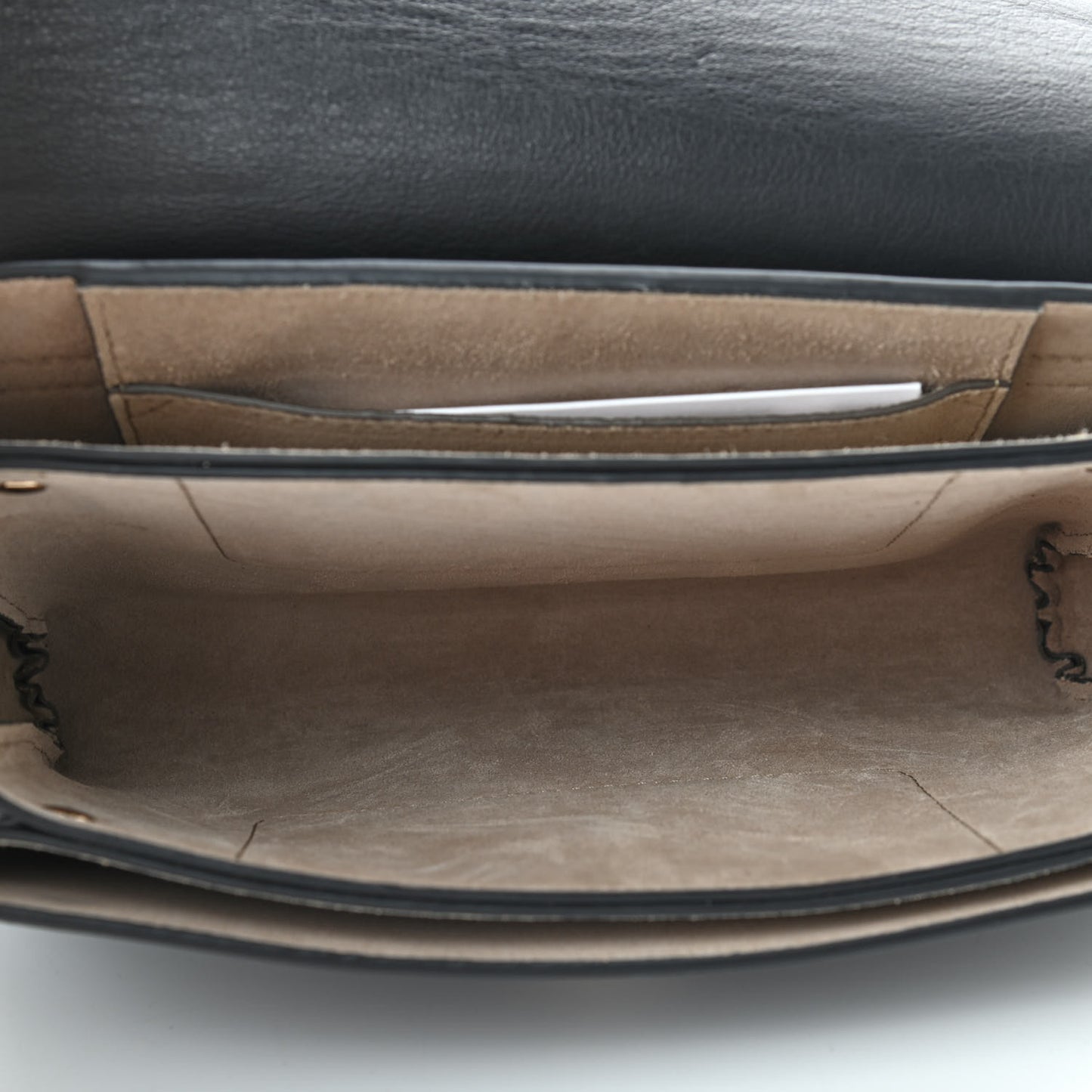 Suede Calfskin Small Faye Shoulder Bag Black