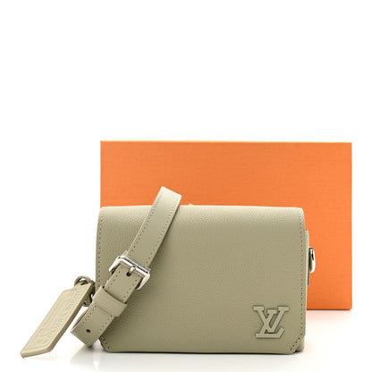 Louis Vuitton Calfskin Aerogram Fastline Wearable Wallet Sage 2 of 10