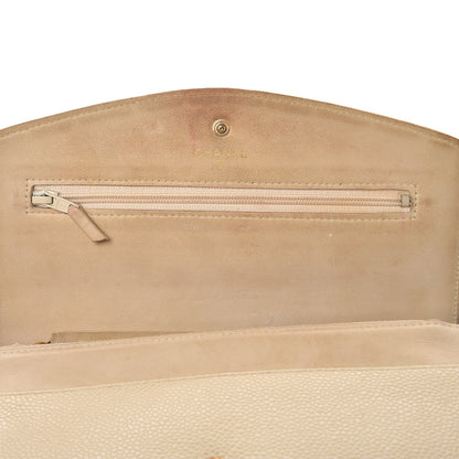 Chanel Caviar Timeless CC Wallet on Chain WOC Beige Clair 9 of 18