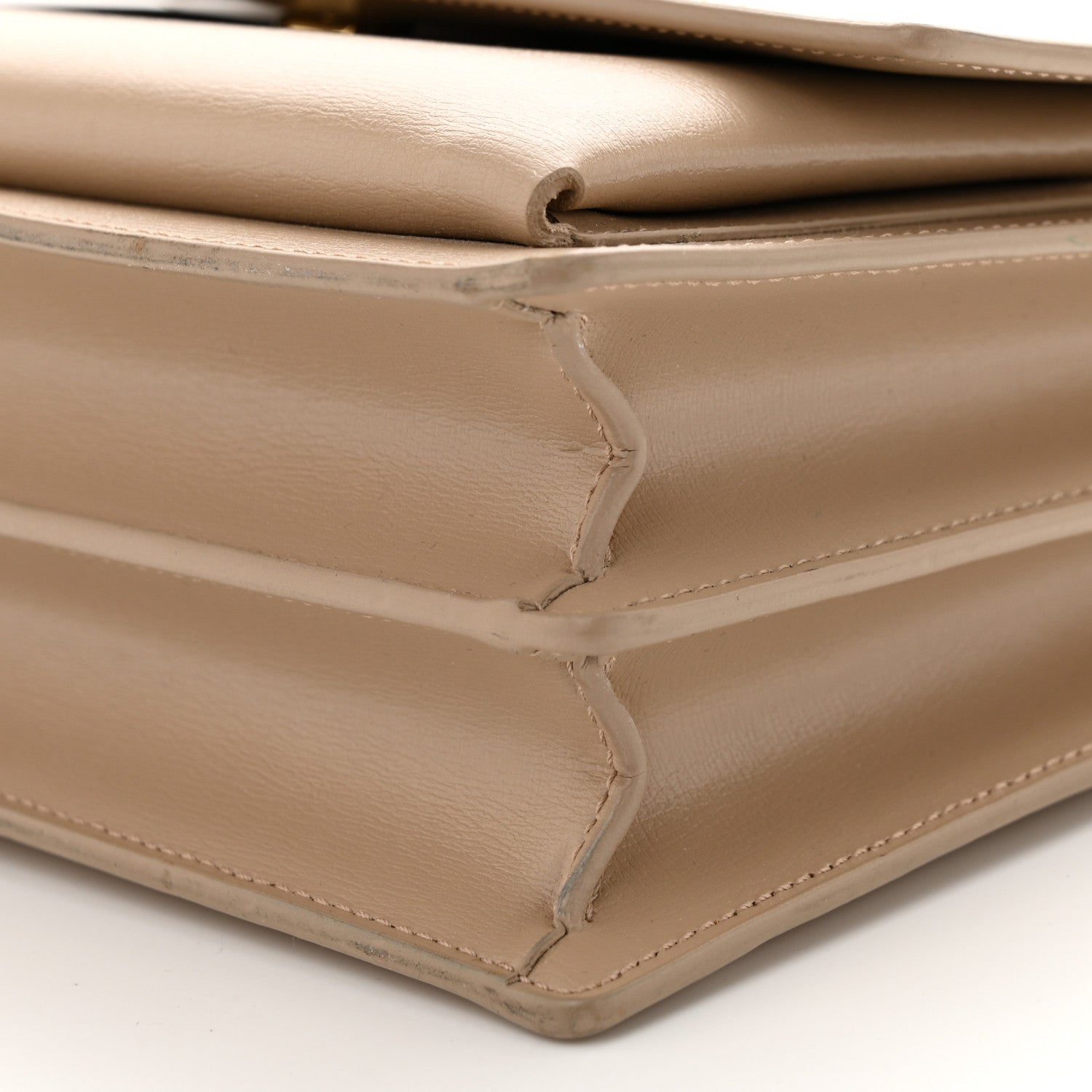 Saint Laurent Calfskin Medium Monogram Sunset Dark Beige 11 of 11