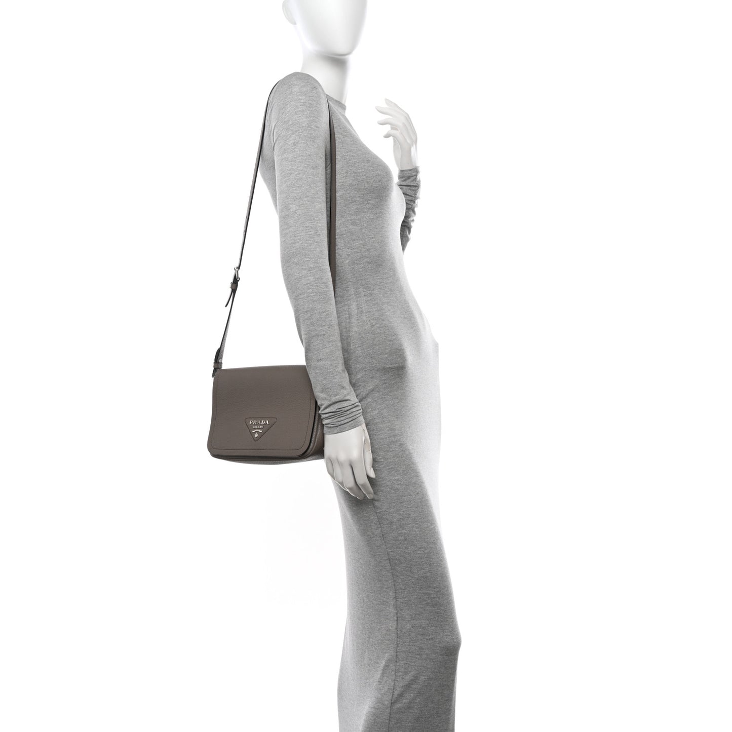 Vitello Daino Soft Flap Crossbody Argilla