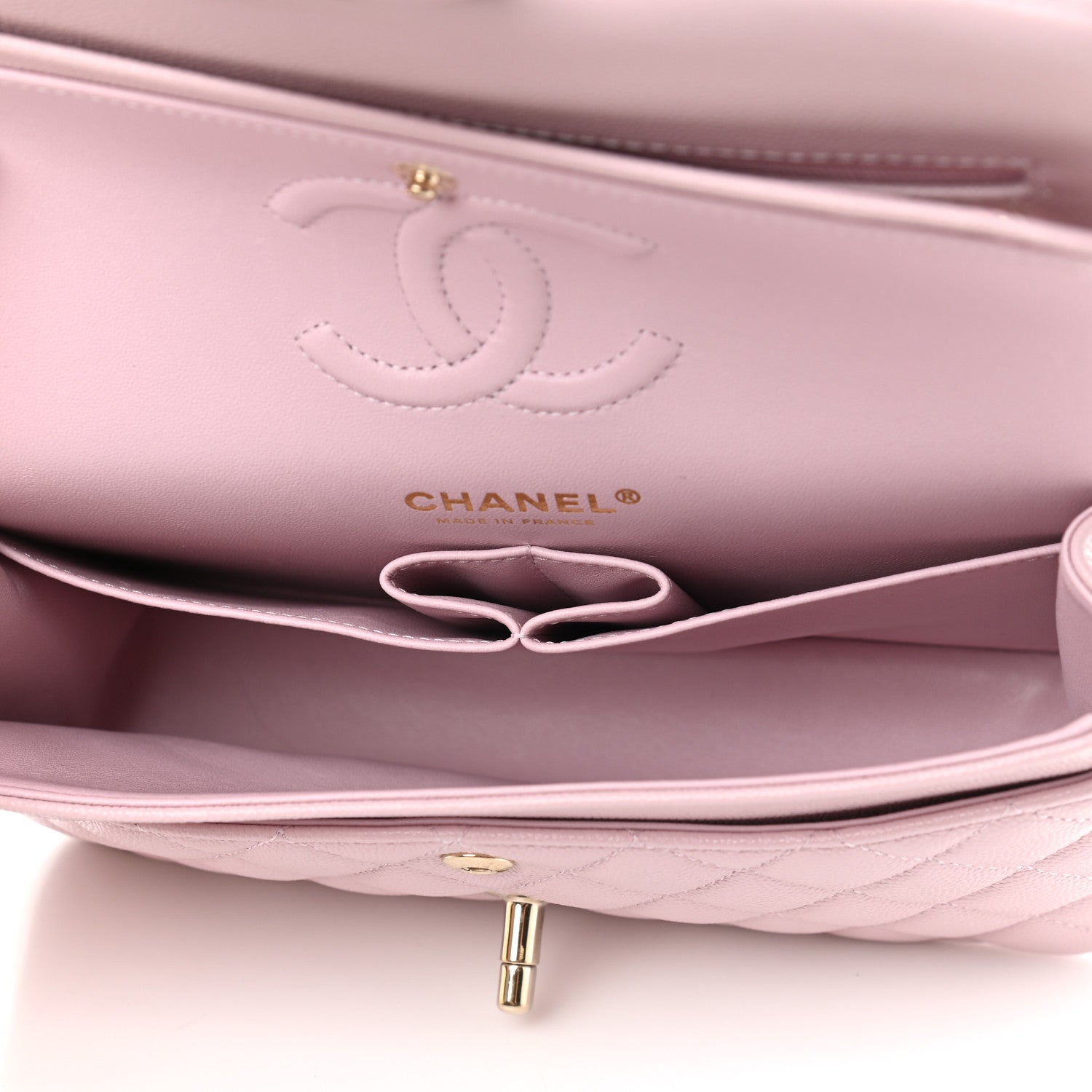 Chanel Caviar Quilted Small Double Flap Light Pink 5 of 10