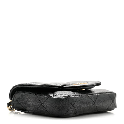 Chanel Caviar Quilted Mini Chain Belt Bag Black 4 of 12