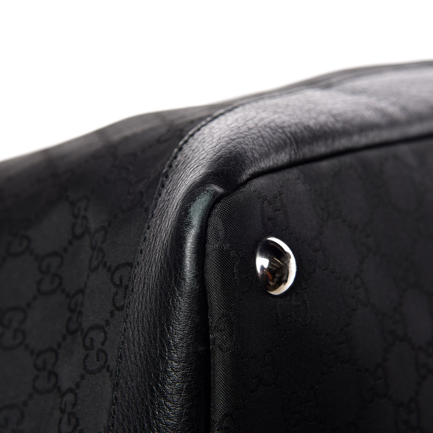 Nylon Monogram Travel Hobo Black