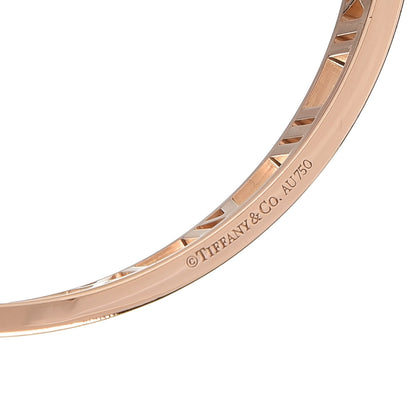 Tiffany 18K Rose Gold Open Narrow Atlas Bangle 4 of 4