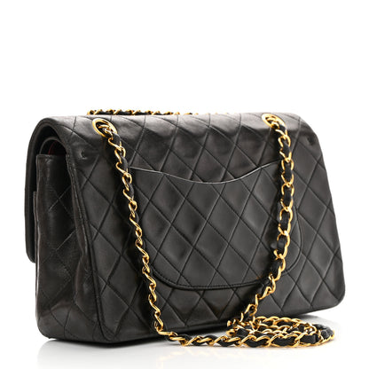 Chanel Lambskin Quilted Medium Double Flap Black 3 of 19