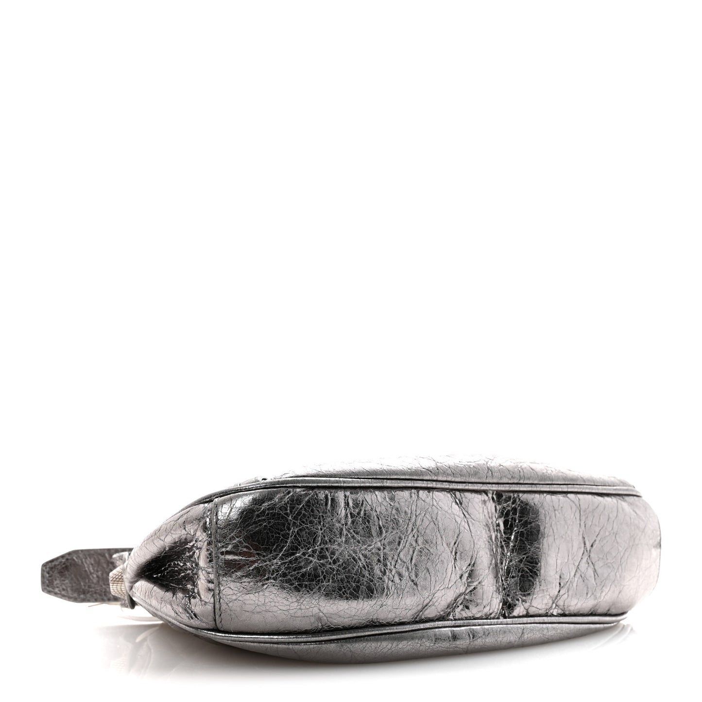 Metallic Agneau Arena Le Cagole Shoulder Bag XS Silver