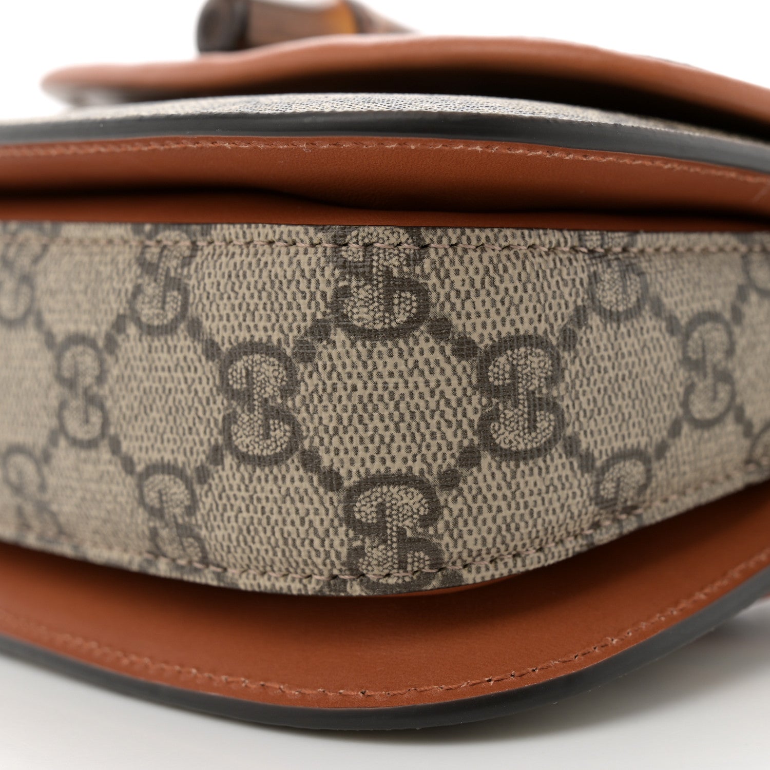 Gucci GG Supreme Monogram Web Bamboo Mini 1947 Belt Bag 90 36 Beige 10 of 10