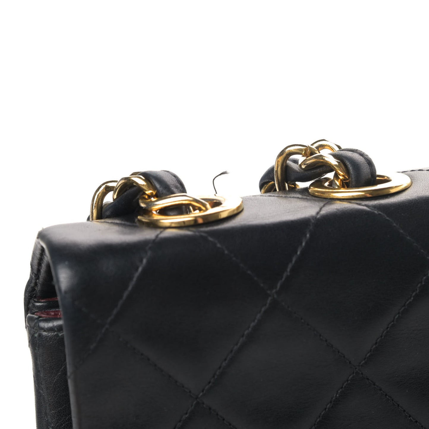 Lambskin Quilted XL Jumbo Single Flap Black