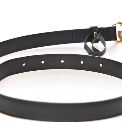 Gucci Calfskin Double G 20mm Belt 70 28 Black 5 of 7
