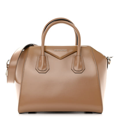 Givenchy Shiny Lord Calfskin Small Antigona Dark Beige 1 of 10