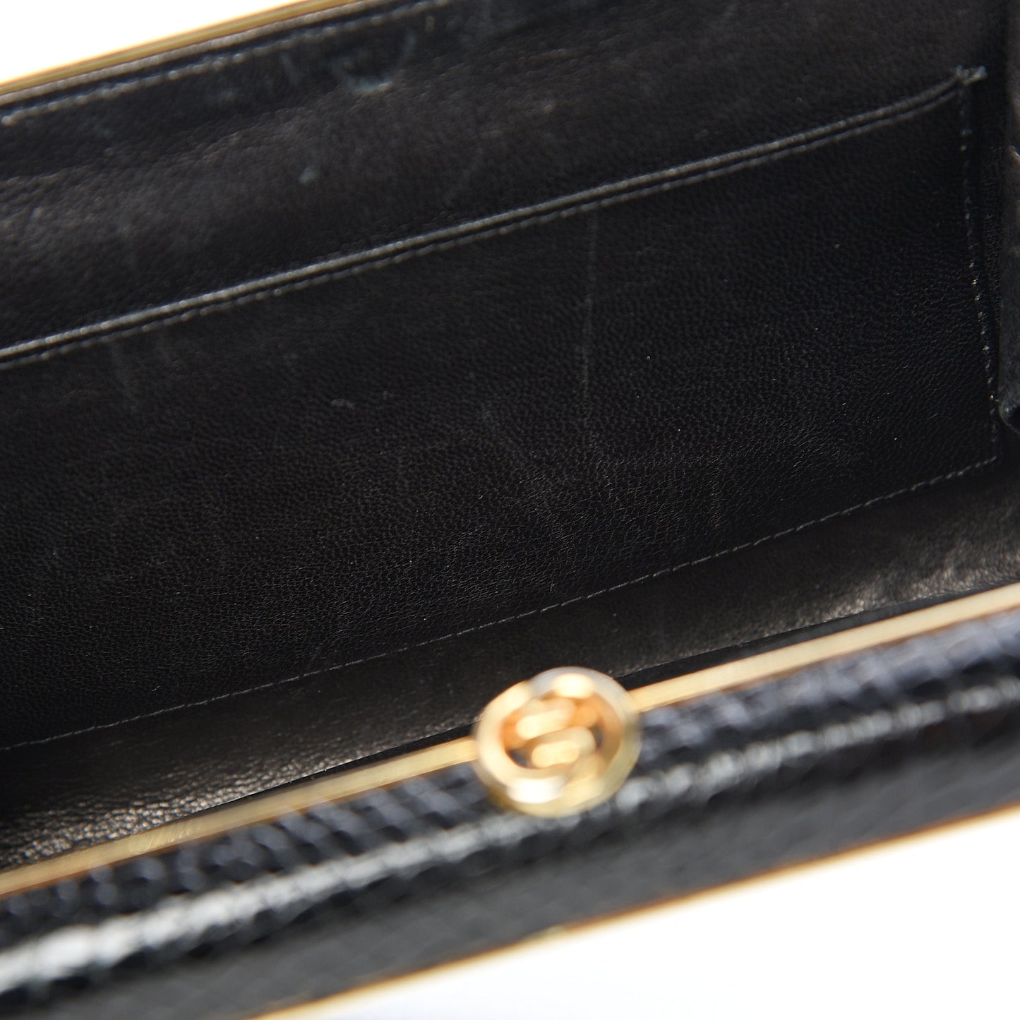 Crocodile Clutch Black