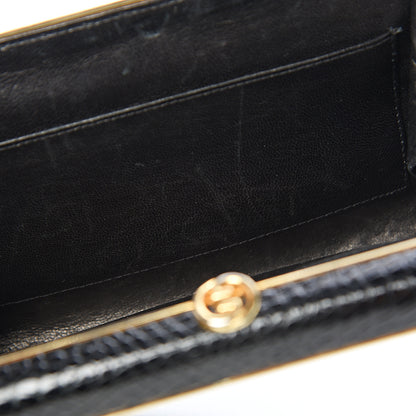 Gucci Crocodile Clutch Black 6 of 11