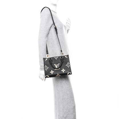 Louis Vuitton Empreinte Monogram Giant Onthego PM Black Beige 3 of 9